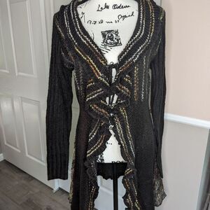 NWOT Sioni cardigan with ruffles